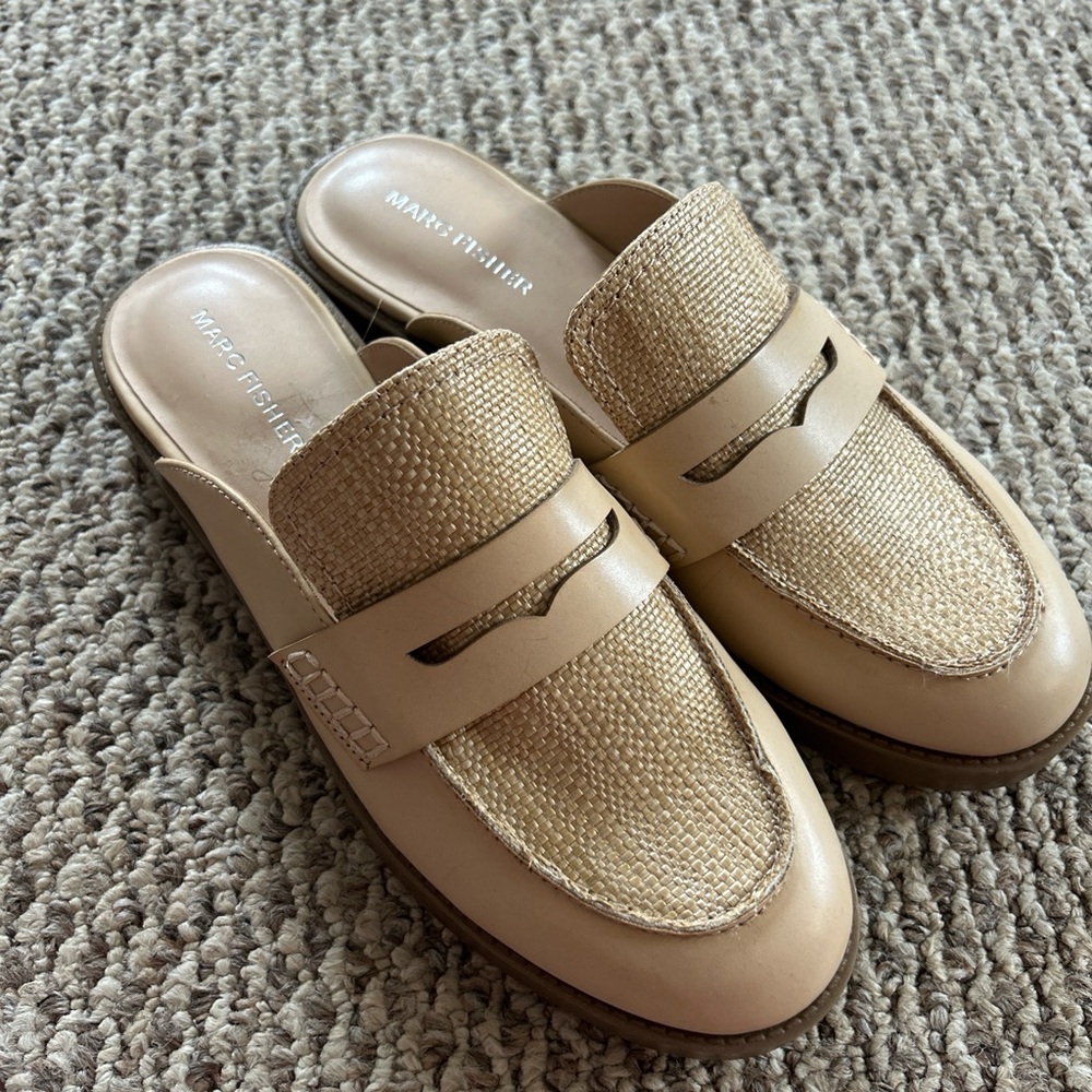 Marc Fisher Beige Loafers